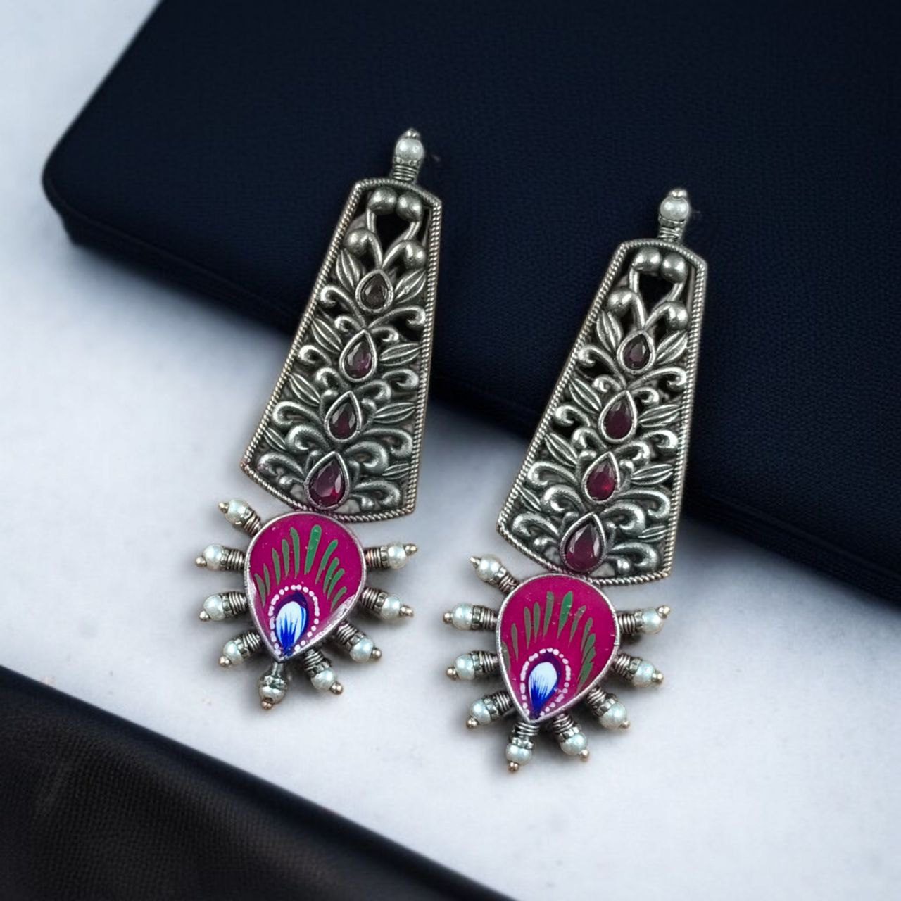 DESIGNER JAIPURI HANDPAINTED EARRING