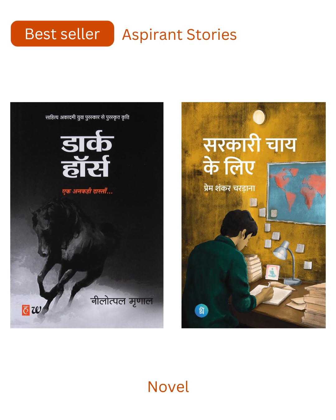 Hindi Novel Combo: Dark Hours and Sarkari Chai Ke Liye, Set of 2 Books 